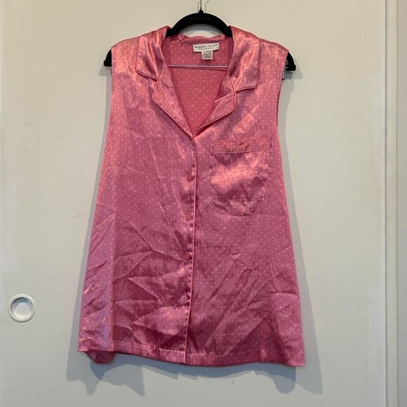 Morgan Taylor Pink and White Polka Dot Pajama Set - Picture 2 of 14